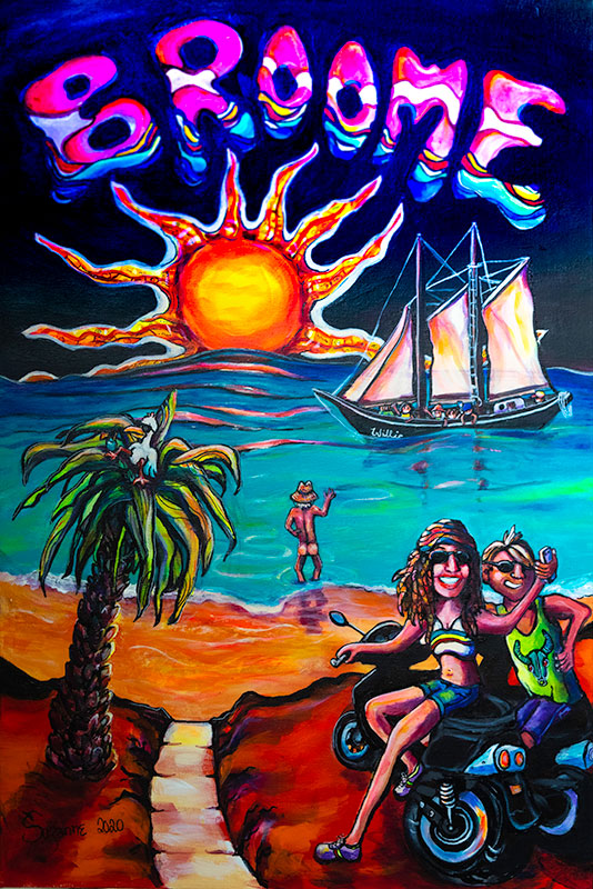 Broome Selfie painting