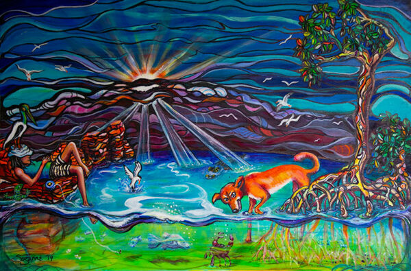 Fishing Painting -'Lazy Daze Fishing' by Suzanne Holland